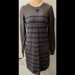 CHARLOTTE Ronson Angora Striped Mini sweater dress sz S